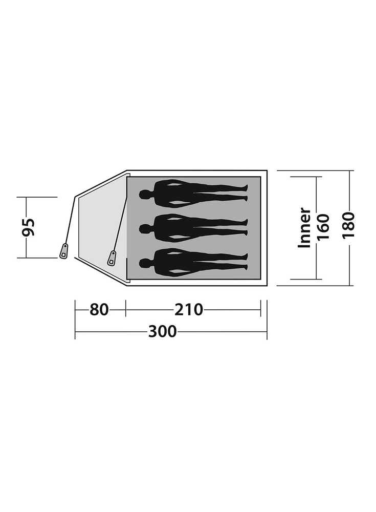 Palapinė Easy Camp Quasar 300 Steel Mėlyna