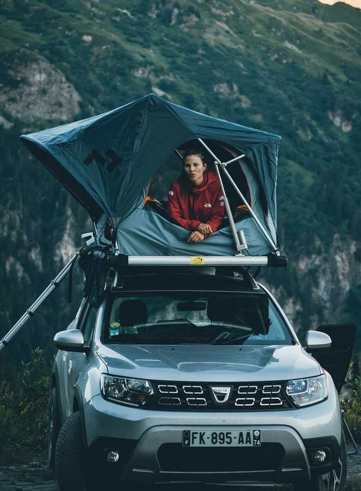 Blue Mėlyna Palapinė dachowy Dometic TRT 120E Rooftop Tent - mėlynas