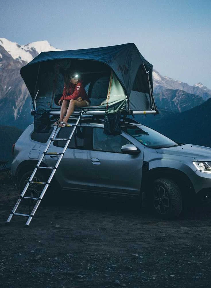 Blue Mėlyna Palapinė dachowy Dometic TRT 120E Rooftop Tent - mėlynas