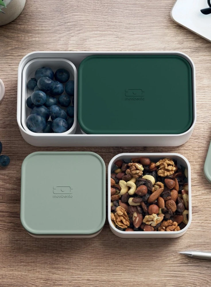 Monbento extra pojemniki do lunchboxa 4 sztuki Žalias