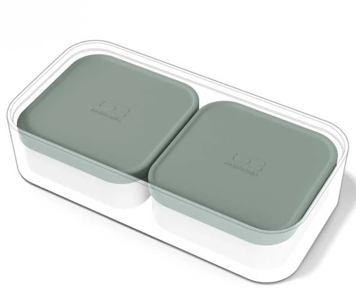 Monbento extra pojemniki do lunchboxa 4 sztuki Žalias