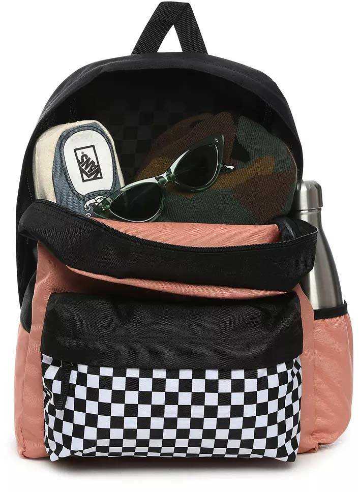 Vans Realm kuprinė su šonine kišene, languota