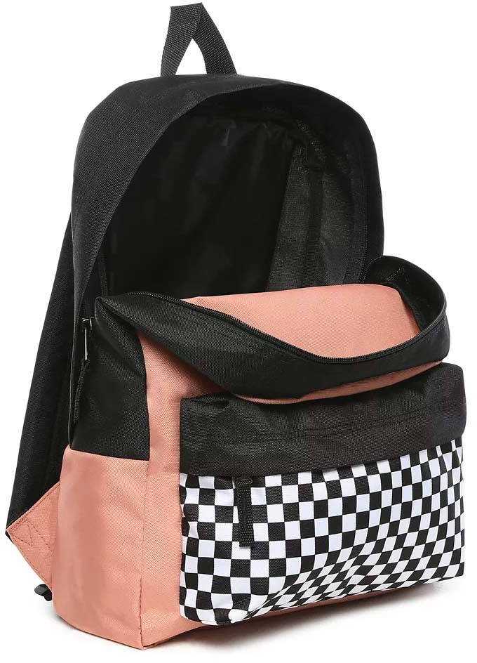 Vans Realm kuprinė su šonine kišene, languota