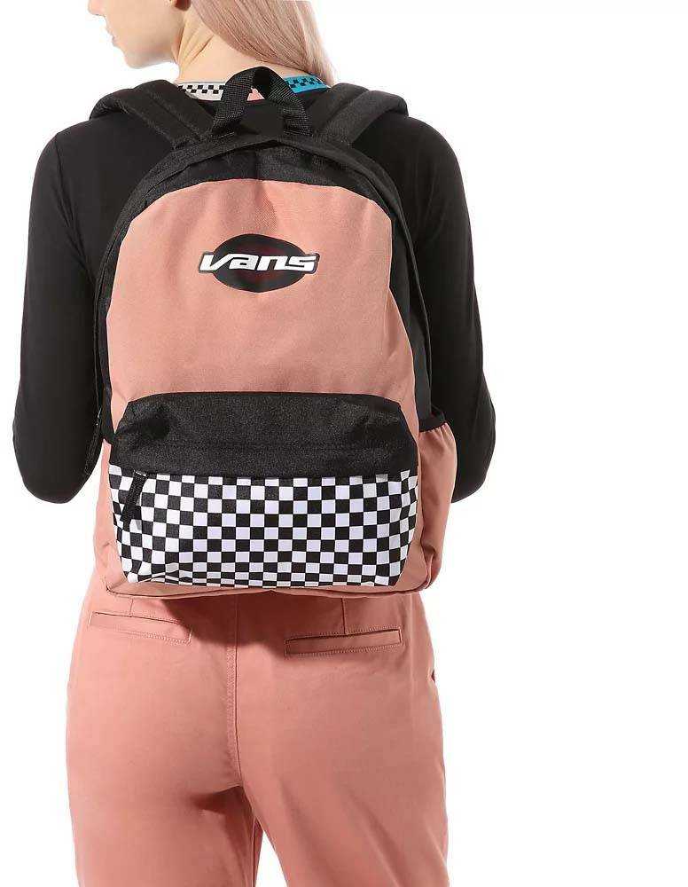 Vans Realm kuprinė su šonine kišene, languota