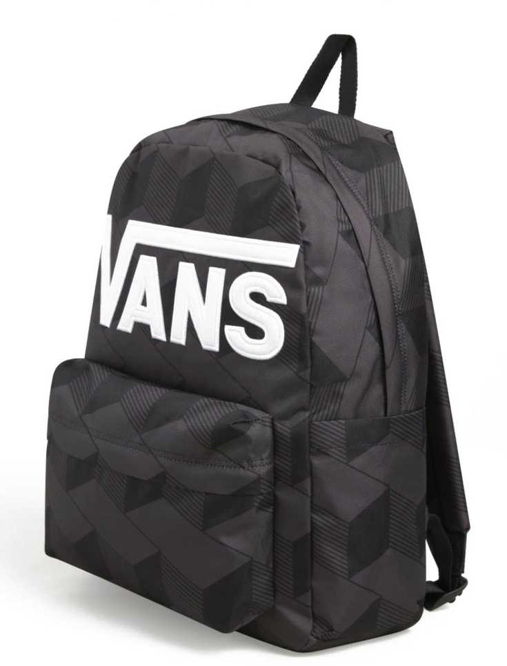 Vans Old Skool Drop V 22 L Juoda/Asfaltinė Miesto Mokyklinė Kuprinė - VN000H4ZKOU1