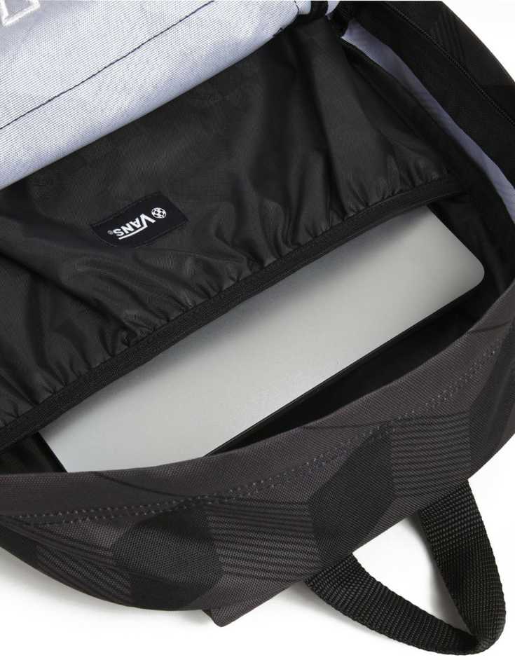 Vans Old Skool Drop V 22 L Juoda/Asfaltinė Miesto Mokyklinė Kuprinė - VN000H4ZKOU1