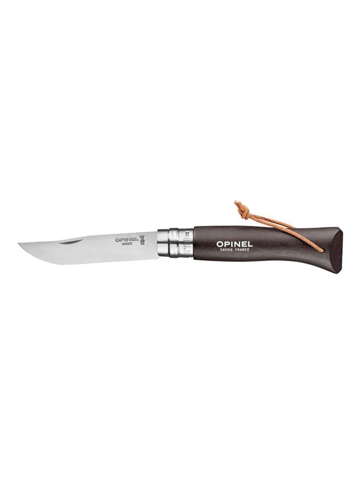 Opinel France Peilis Opinel Colorama 08 Inox Grab rudas, su dirželiu