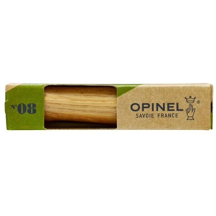 Opinel peilis Nr.8 ąžuoline rankena dėžutėje