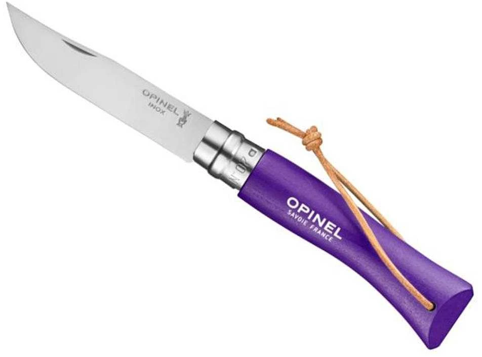 Opinel Trekking Nr 7 nerūdijančio plieno peilis, violetinis