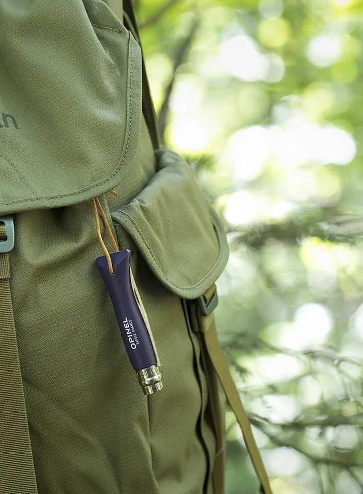 Peilis Opinel Colorama 06 inox su virvele, violetinis