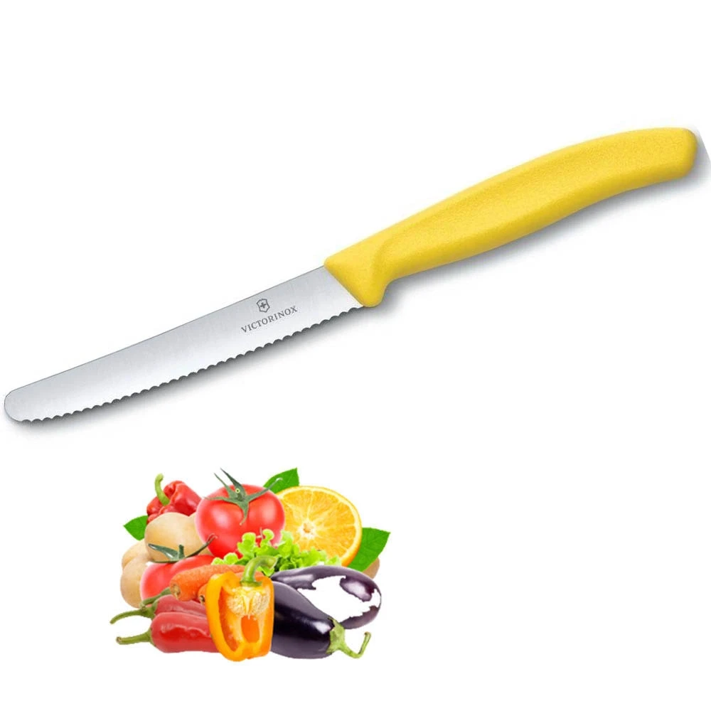 Virtuvinis peilis Victorinox, 6.7836.L118, geltonas