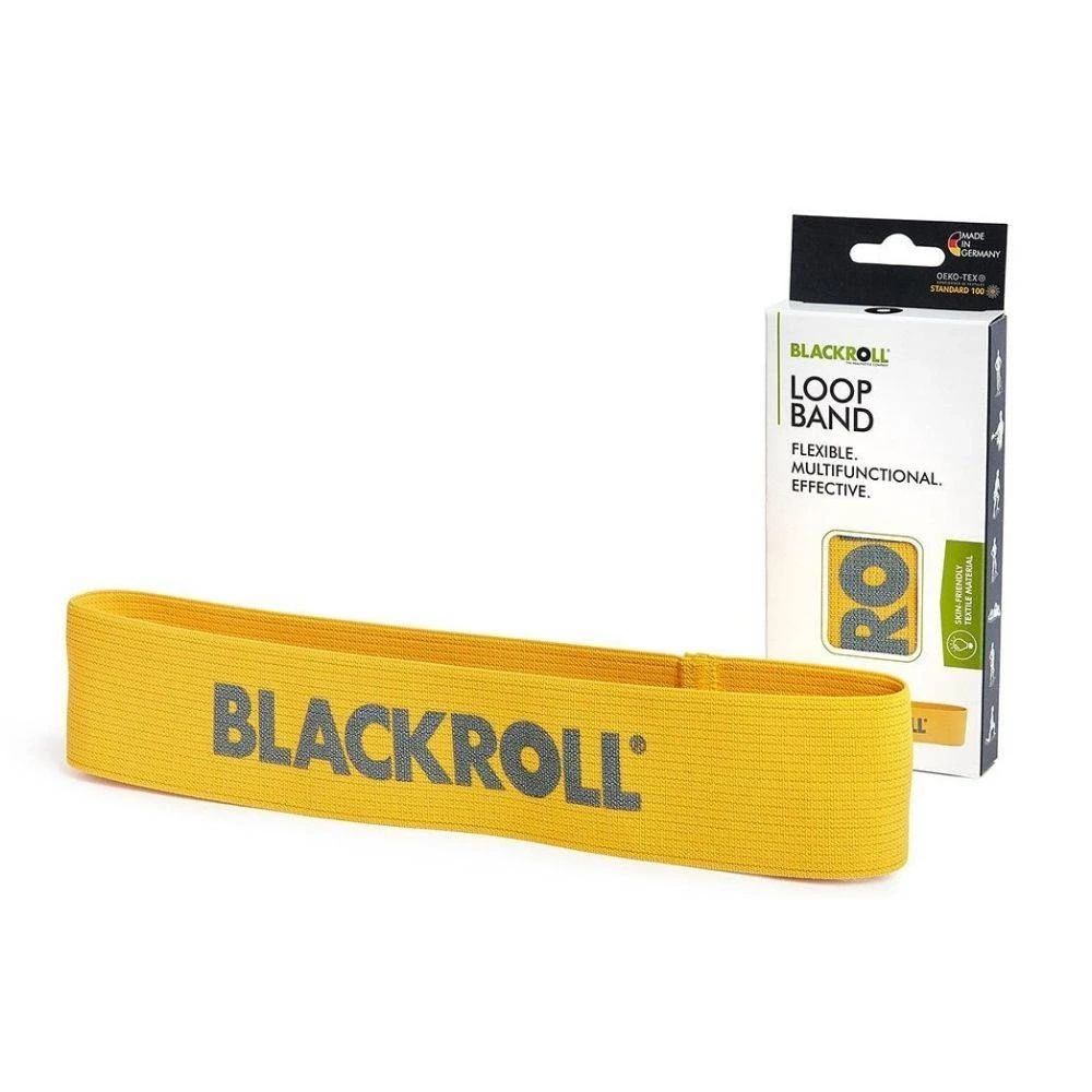 Pasipriešinimo juosta BLACKROLL® LOOP BAND, geltona