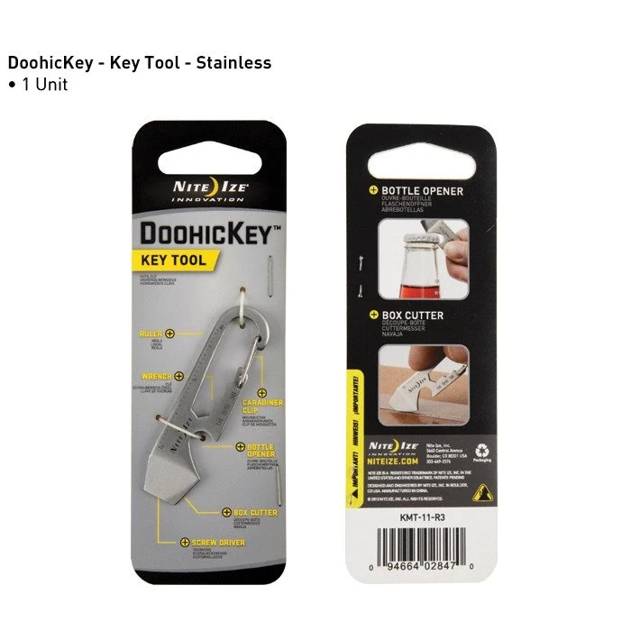 Breloczek Nite-Ize Micro tool DoohicKey nerūdijantis plienas (KMT-11-R3)