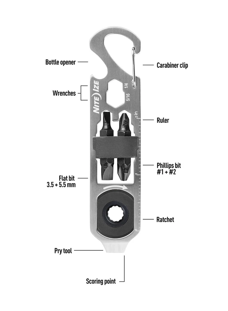 NITE-IZE Daugiafunkcinis įrankis Doohickey Ratchet Tool