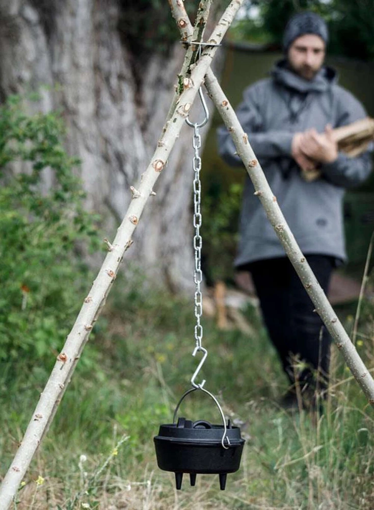 Trikojo laužo tvirtinimo žiedas ir kabliai Petromax