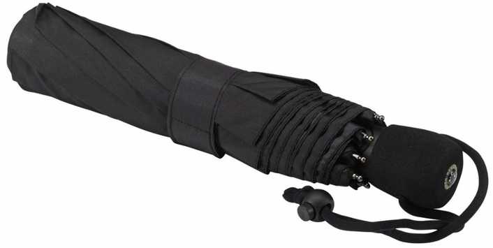 Carruzzo EuroSCHIRM light trek automatic Juoda Stiklo pluoštas Poliesteris Kompaktiškos Skėtis nuo lietaus