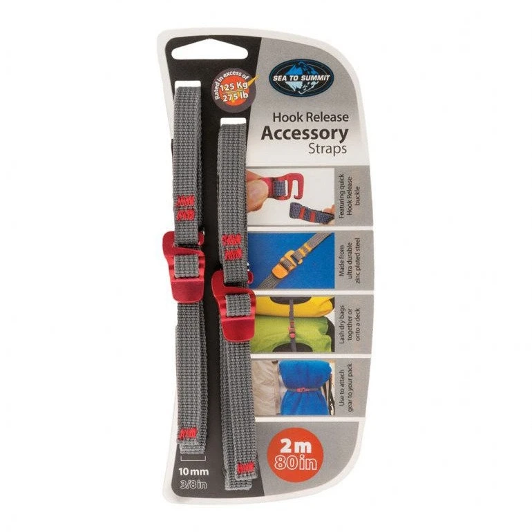 Sea To Summit Priedas Straps with Hook Release, 10mm