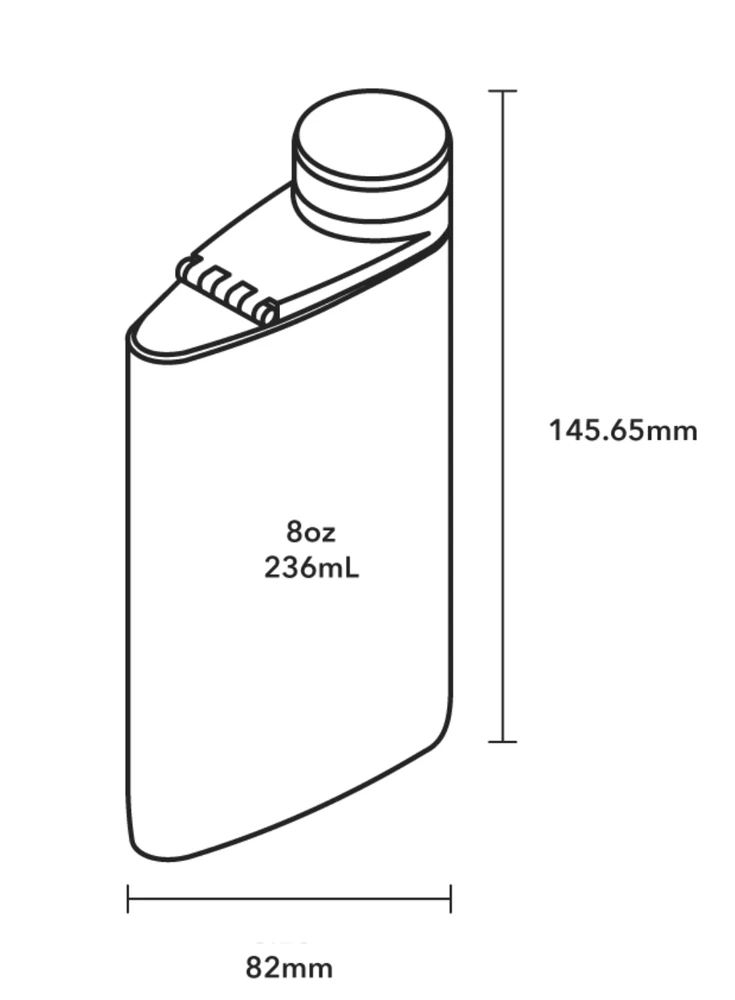 Stanley Piersiówka MiiR Aero Flask 236 ml Juodas