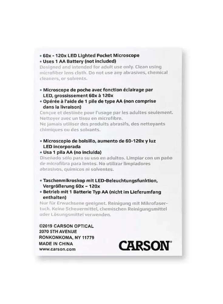 Mikroskopas Carson MM-300 MicroBrite Plus 60-120x