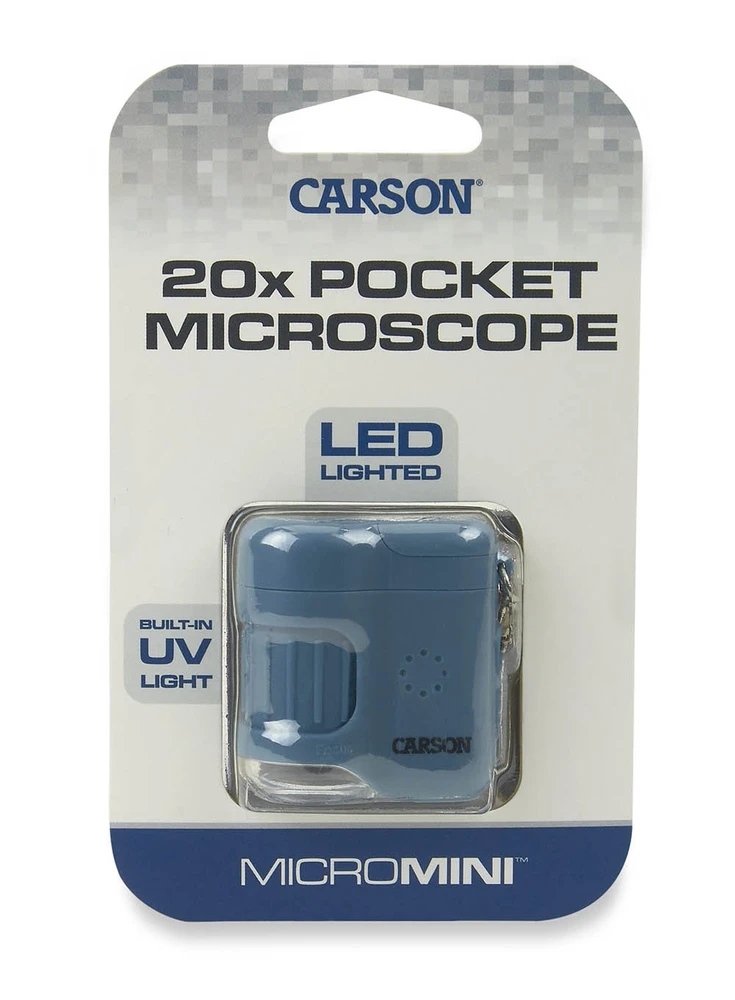 Mikroskopas Carson MicroMini mėlynas