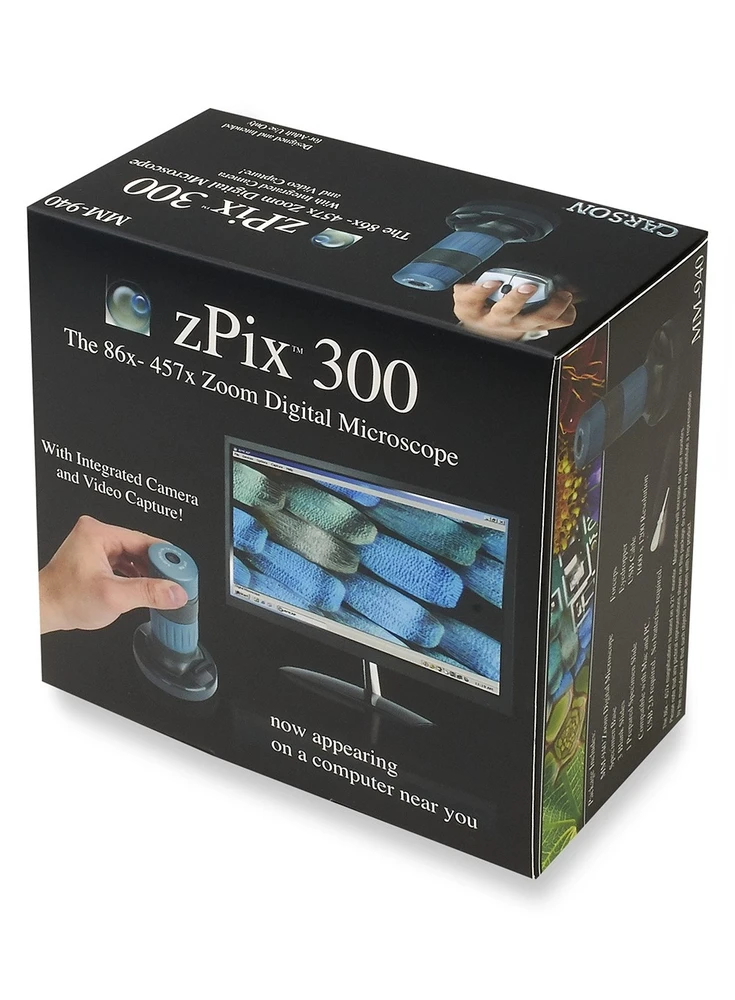 Kišeninis mikroskopas Carson zPix 300 86-457x