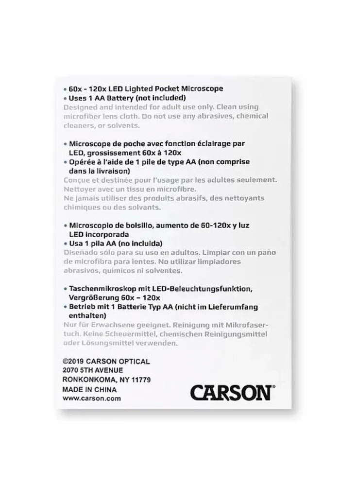 Mikroskopas Carson MM-300 MicroBrite Plus 60-120x