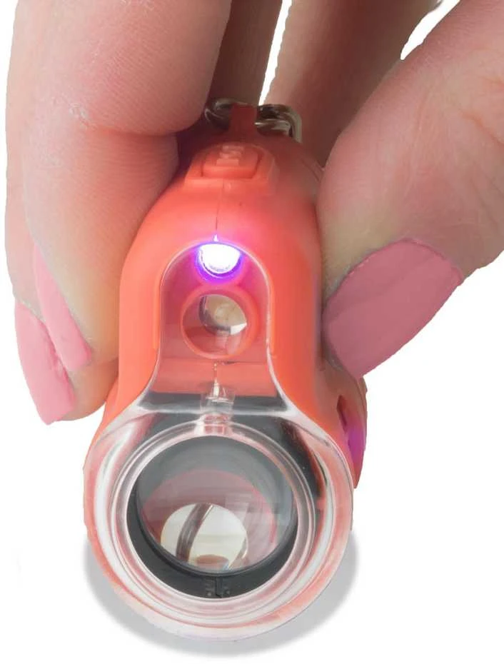 Carson MicroMini 20x kišeninis mikroskopas su UV spinduliais ir LED žibintuvėliu
