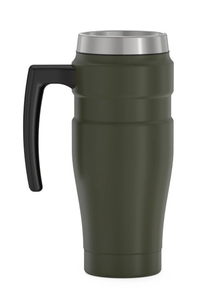 Thermos termokubilas su rankena, 470ml, armijos žalias
