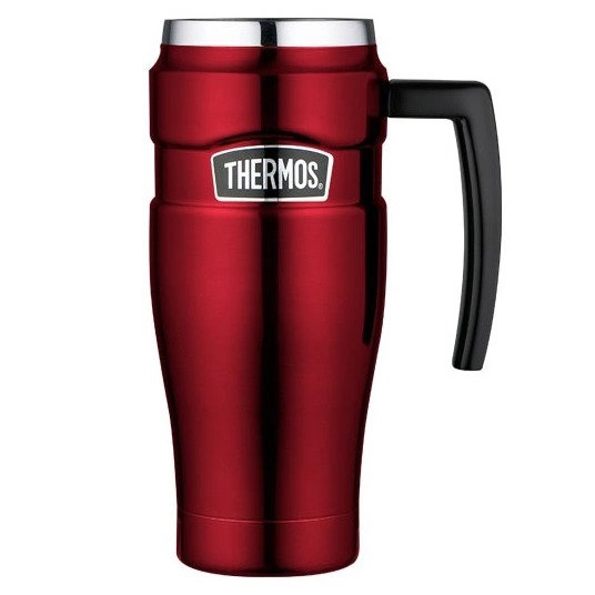 Thermos Style Vodotěsný termohrnek s madlem - raudona 470 ml