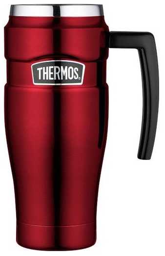 Thermos Style Vodotěsný termohrnek s madlem - raudona 470 ml
