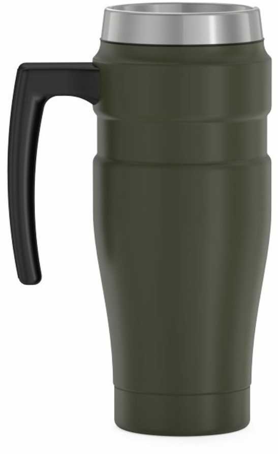 Thermos termokubilas su rankena, 470ml, armijos žalias