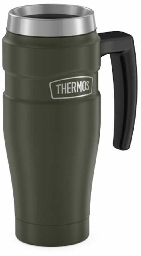 Thermos termokubilas su rankena, 470ml, armijos žalias