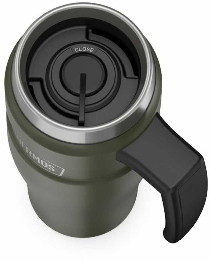 Thermos termokubilas su rankena, 470ml, armijos žalias