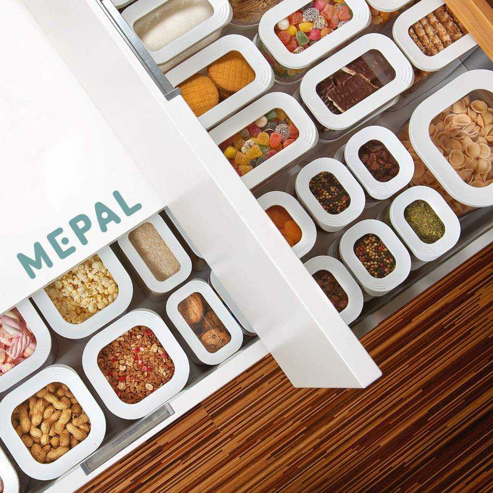 Rosti Mepal Maisto indas 2750 ml Modula square balta Rosti Mepal