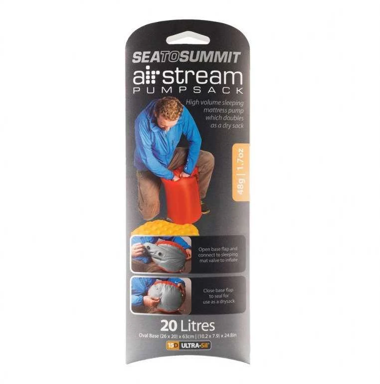 „Sea To Summit Air Stream“ sauso maišo pompa Oranžinė