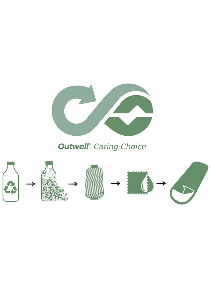 Outwell miegmaišis Contour 220 x 85 cm, -13/+16 °C, juodas