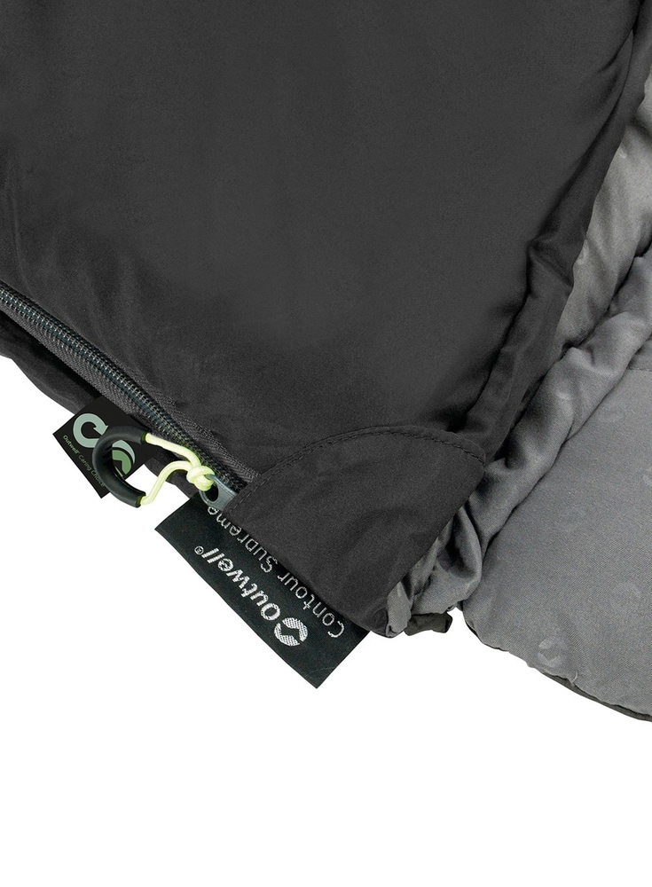 Outwell miegmaišis Contour 220 x 85 cm, -13/+16 °C, juodas