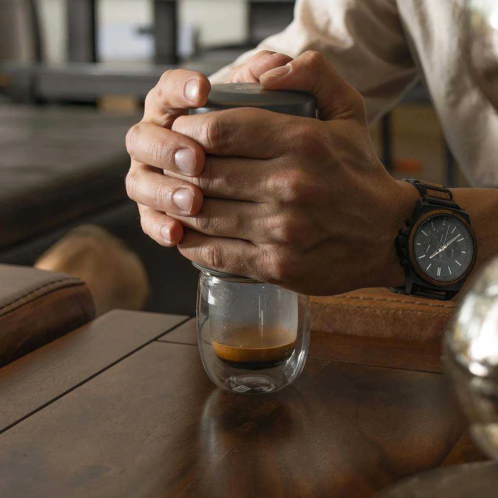 Nešiojamas espresso kavos aparatas Wacaco Picopresso, Pilkas