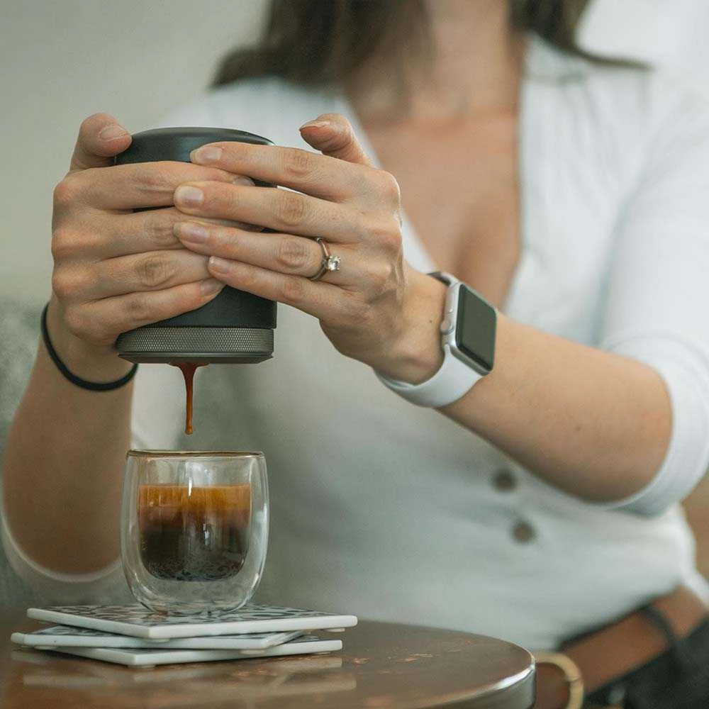 Nešiojamas espresso kavos aparatas Wacaco Picopresso, Pilkas