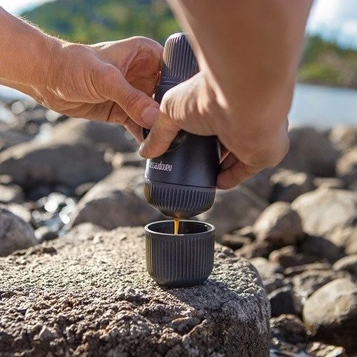 Rankinis maltos kavos aparatas Wacaco Nanopresso, Pilkas