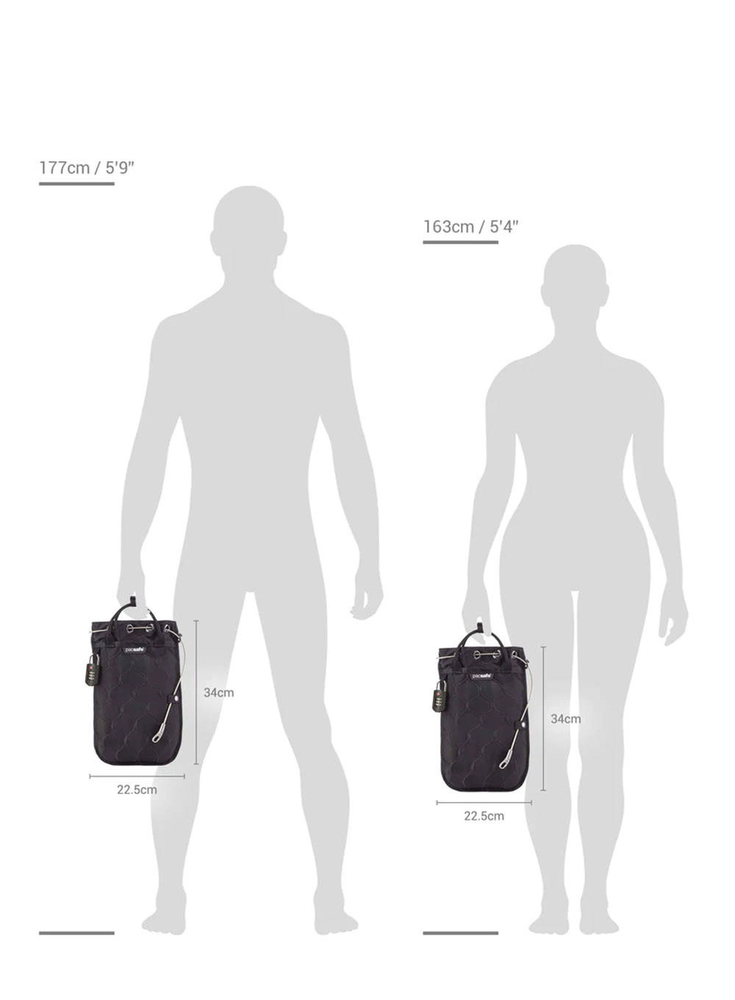 Pacsafe Travelsafe 3L GII juoda