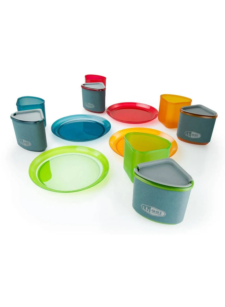 GSI Outdoors Naczynia Infinity 4 asmenų kompaktiški stalai (75420)