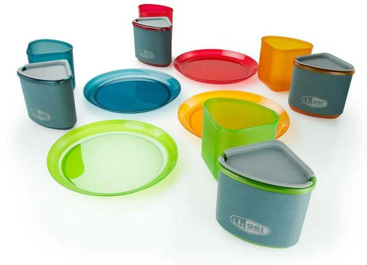GSI Outdoors Naczynia Infinity 4 asmenų kompaktiški stalai (75420)