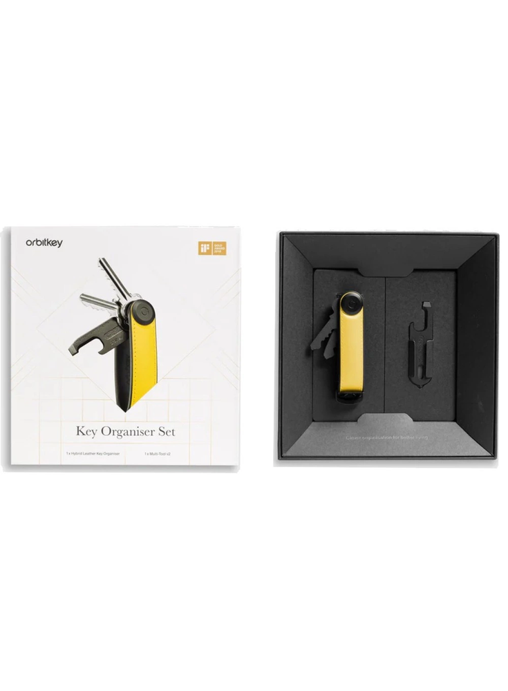 Rinkinys Orbitkey - organizer do kluczy Active Key + Multitool V2 - juodas-universalus