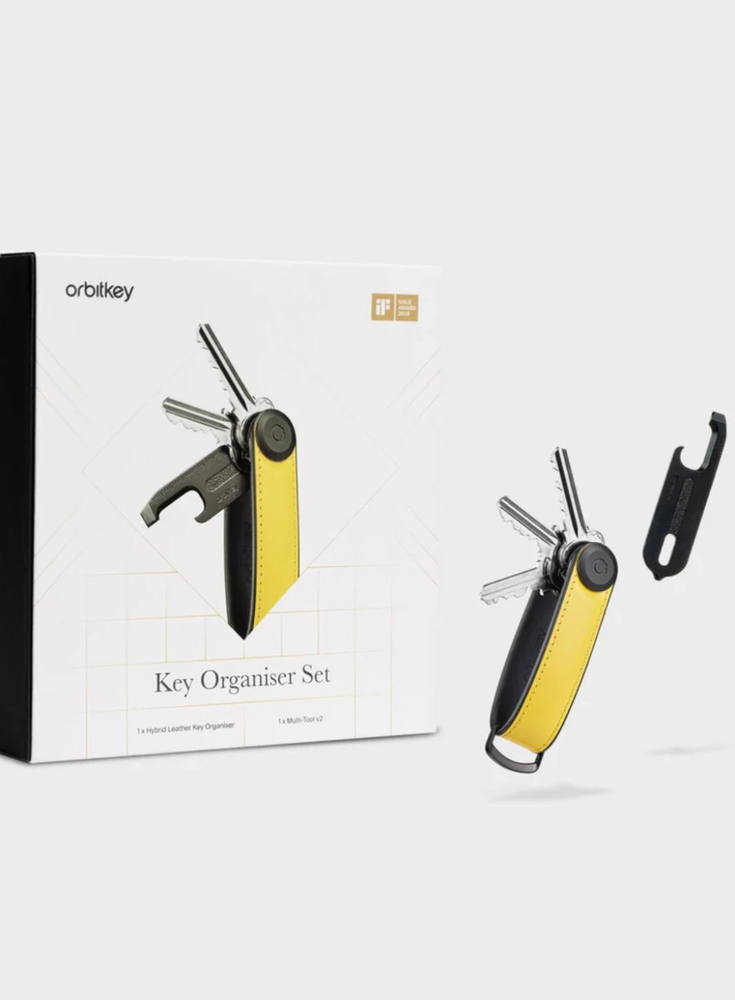 Rinkinys Orbitkey - organizer do kluczy Active Key + Multitool V2 - juodas-universalus