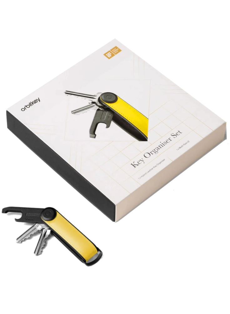 Rinkinys Orbitkey - organizer do kluczy Active Key + Multitool V2 - juodas-universalus