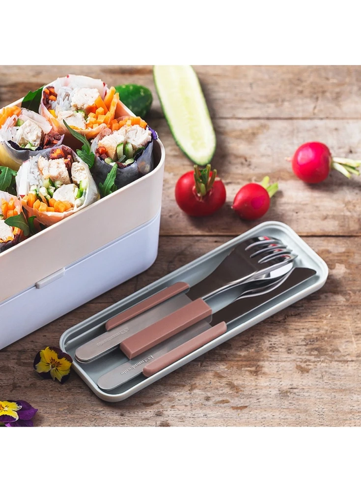 Monbento Slim Box Moka Rosa rožinė