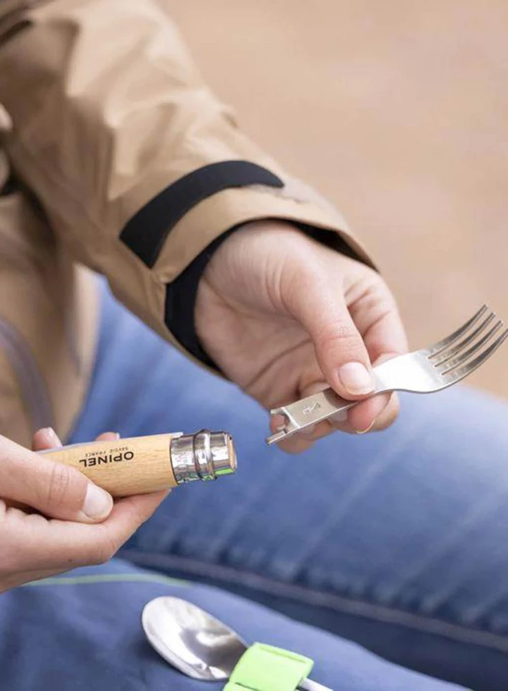 Pikniko rinkinys su šakute ir šaukštu nr. 8, Opinel