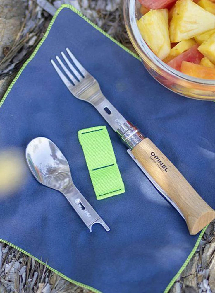Pikniko rinkinys su šakute ir šaukštu nr. 8, Opinel