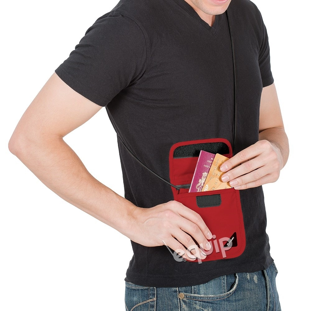 Pacsafe Coversafe X75 kaklo maišelis juodas